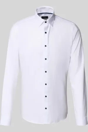 Olymp Koszula biznesowa o kroju super slim fit z listwą guzikową