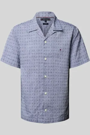 Tommy Hilfiger Koszula casualowa o kroju regular fit z mieszanki bawełny i lnu