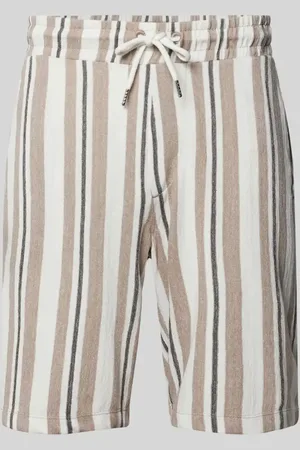 Lindbergh Szorty o kroju relaxed fit z fakturowanym wzorem model ‘terry’