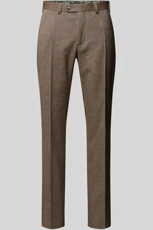 Digel Spodnie do garnituru o kroju slim fit w kant model ‘Sergio’