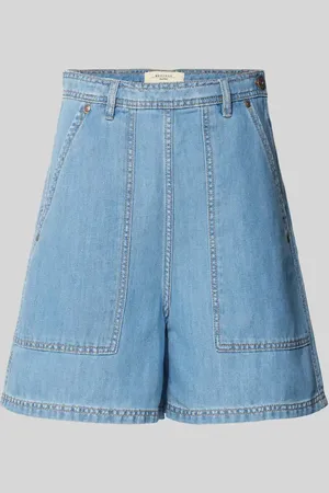 Max Mara Szorty z materiału stylizowanego na denim model ‘ELICA’