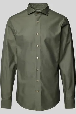 Profuomo Koszula biznesowa o kroju slim fit z kołnierzykiem typu cutaway