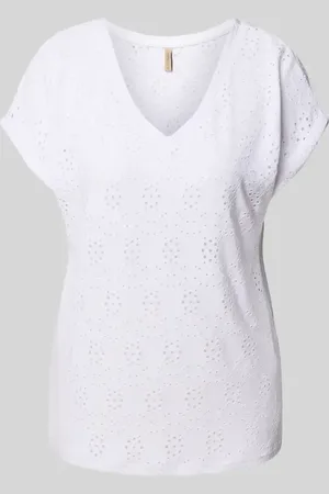 soyaconcept T-shirt z haftem angielskim model ‘INGELA’