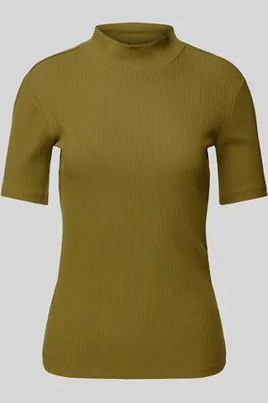 Scotch&Soda T-shirt o kroju slim fit z drobnym prążkowaniem