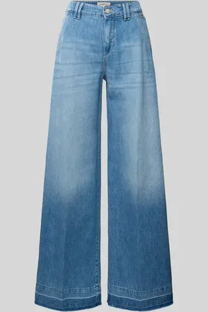 Gang Jeansy o kroju wide fit z dołem bez wykończenia model ‘Mona’
