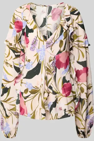 Ted Baker Bluzka o kroju regular fit z dekoltem w serek model ‘minasa’