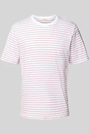JACK & JONES T-shirt z prążkowanym okrągłym dekoltem