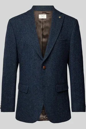 Carl Gross Marynarka o kroju regular fit z tkaniny Harris Tweed z żywej wełny model ‘Theo’