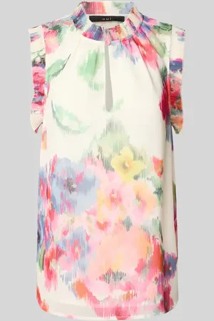 Oui Top bluzkowy o kroju regular fit ze stójką