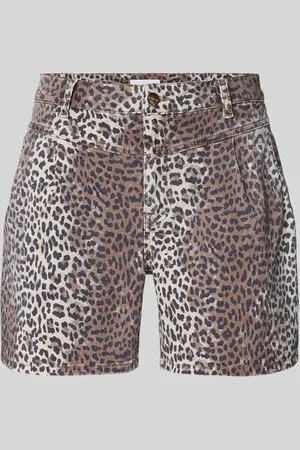 Rich & Royal Szorty jeansowe o kroju relaxed fit z zakładkami w pasie