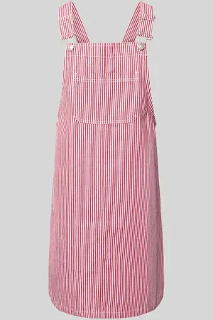 Pieces® Sukienka na szelkach o kroju regular fit z mieszanki bawełny model ‘ALLO’