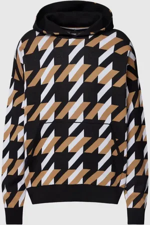 HUGO BOSS Bluza z kapturem i wzorem na całej powierzchni model ‘Ofondo’