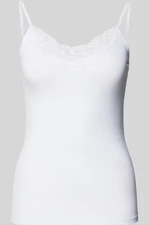 VERO MODA Top na ramiączkach z obszyciem z koronki model ‘INGE’