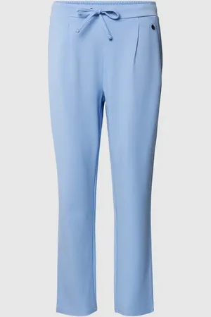 FRANSA Spodnie materiałowe o kroju stretch fit z zakładkami w pasie model ‘ZASTRETCH 1’