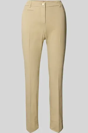 Cambio Spodnie materiałowe o kroju skinny fit w kant model ‘STELLA’