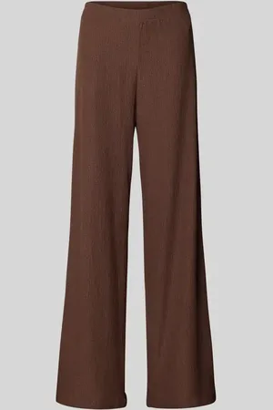 EDITED the label Spodnie materiałowe z elastycznym pasem model ‘Isobel’