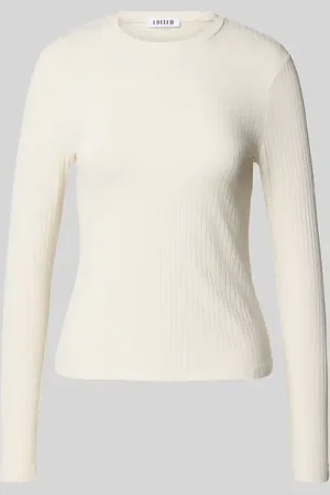 EDITED the label Bluzka z długim rękawem i efektem prążkowania model ‘Ginger’