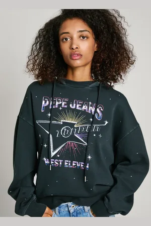 Pepe Jeans Bluza z kapturem z nadrukiem
