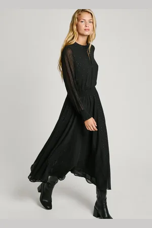 Pepe Jeans Sukienka midi w kropki