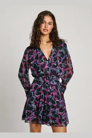 Pepe Jeans Sukienka mini z kwiatowym nadrukiem
