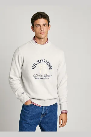 Pepe Jeans Sweter z wyszytym logo relaxed fit
