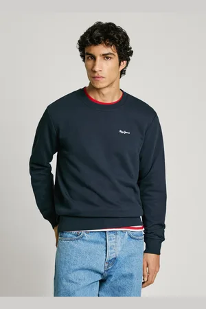 Pepe Jeans Bluza logo z okrągłym dekoltem