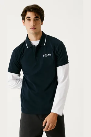 Pepe Jeans Koszulka polo z piki z nadrukiem logo