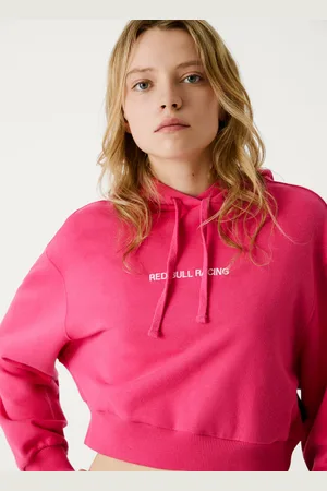 Pepe Jeans Bluza cropped z kapturem