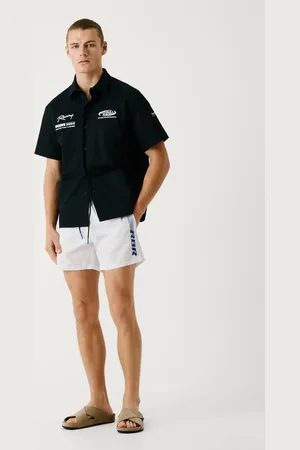 Pepe Jeans Bermudy kąpielowe z nadrukowanym logo