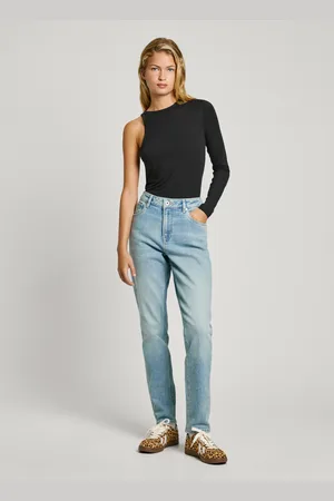 Pepe Jeans Jeansy taper fit high waist - violet