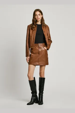 Pepe Jeans Spódnica mini skórzana