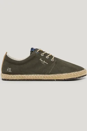 Pepe Jeans Sneakersy bluchery z jutowymi detaliami