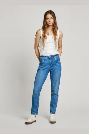 Pepe Jeans Jeansy taper fit high waist - violet