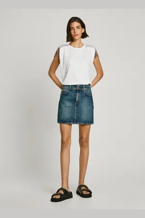 Pepe Jeans Jeansowa spódnica min regular fit