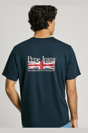 Pepe Jeans T-shirt z nadrukiem na plecach regular fit