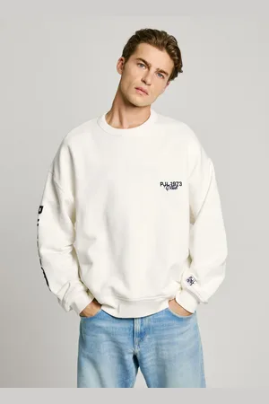 Pepe Jeans Bluza logo z okrągłym dekoltem