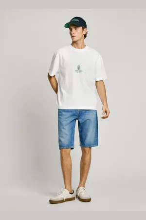 Pepe Jeans Jeansowe bermudy relaxed fit