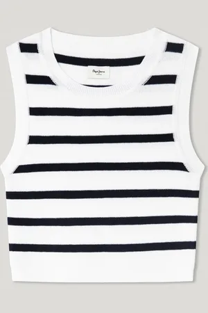 Pepe Jeans Dzianinowy top w paski