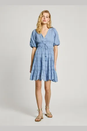 Pepe Jeans Sukienka mini z krótkim rękawem