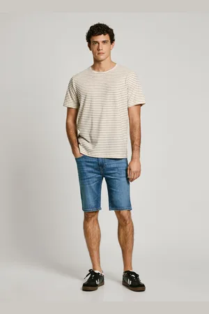 Pepe Jeans Jeansowe bermudy slim fit