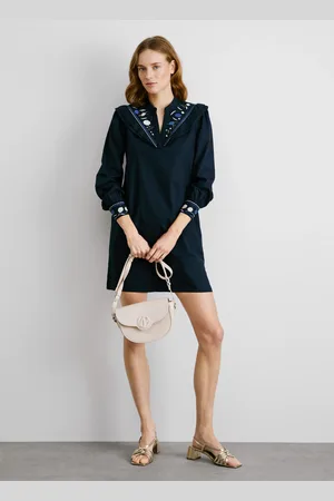 Pepe Jeans Popelinowa sukienka mini