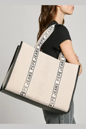 Pepe Jeans Torba tote z detalami z ekoskóry