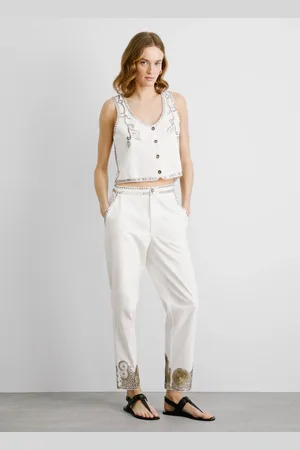 Pepe Jeans Spodnie z ćwiekami barrel fit