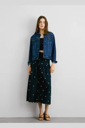 Pepe Jeans Spódnica popelinowa midi
