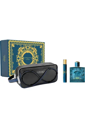 VERSACE Eros Eau De Parfum zestaw - woda perfumowana 100 ml + woda perfumowana 10 ml + kosmetyczka