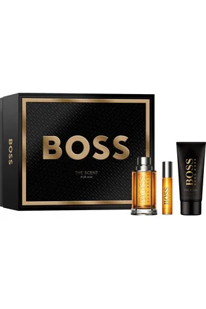 HUGO BOSS Boss The Scent for Him zestaw - woda toaletowa 100 ml + woda toaletowa 10 ml + żel pod prysznic 100 ml