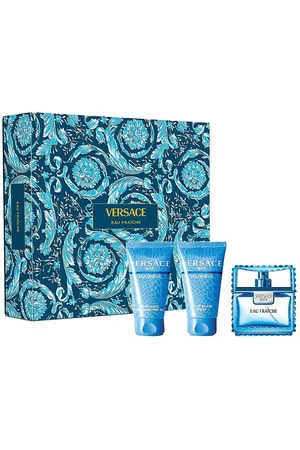 VERSACE Man Eau Fraiche zestaw - woda toaletowa 50 ml + balsam po goleniu 50 ml + żel pod prysznic 50 ml