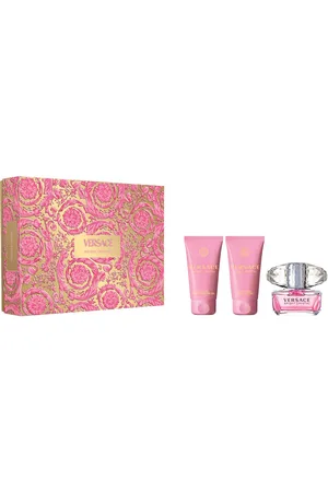 VERSACE Bright Crystal zestaw - woda toaletowa 50 ml + balsam do ciała 50 ml + żel pod prysznic 50 ml