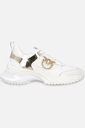 Pinko Sneakersy ARIEL z imitacji skóry lustrzanymi detalami