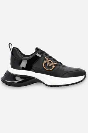 Pinko Sneakersy ARIEL z imitacji skóry lustrzanymi detalami